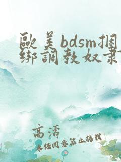 欧美bdsm捆绑调教奴隶美女