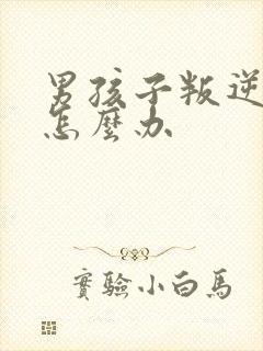 男孩子叛逆期时怎么办