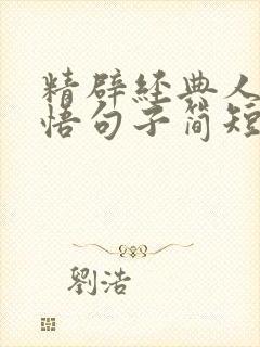 精辟经典人生感悟句子简短