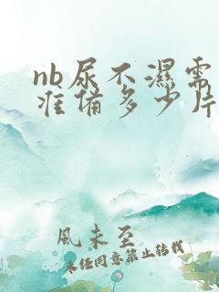 nb尿不湿需要准备多少片