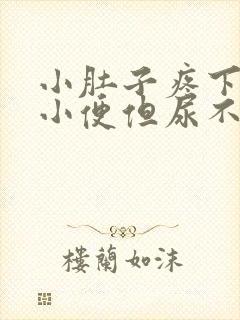 小肚子疼下坠想小便但尿不出来