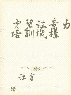 少儿注意力训练培训机构