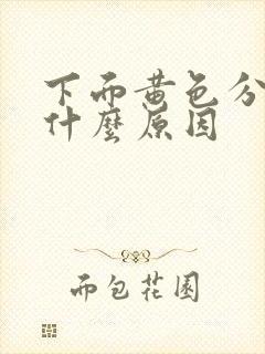 下面黄色分泌物什么原因