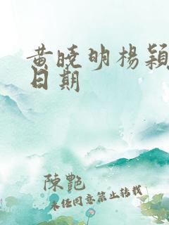 黄晓明杨颖结婚日期