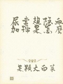 尿常规隐血一个加号是怎么回事