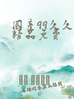 国产99久久久精品免费