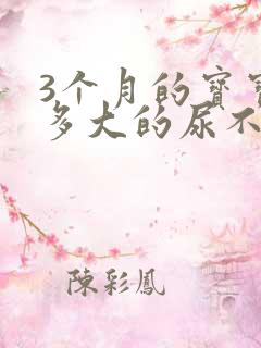 3个月的宝宝用多大的尿不湿