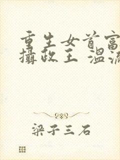 重生女首富娇养摄政王 温流