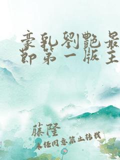 豪乳刘艳最新章节第一版主