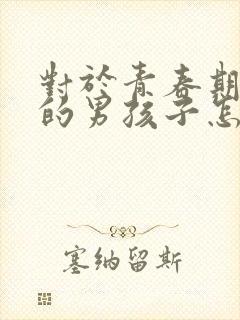 对于青春期叛逆的男孩子怎么办