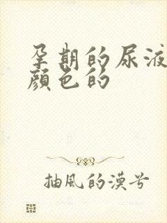 孕期的尿液是啥颜色的