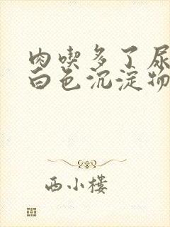 肉吃多了尿液有白色沉淀物