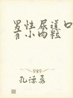 男性尿道口下方有小肉粒