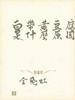 白带黄豆腐渣状是什么原因