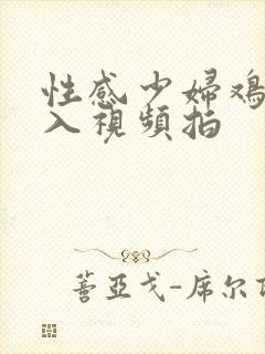 性感少妇鸡鸡插入视频拍