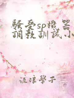 骚受sp机器人调教训诫小说