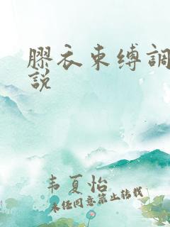 胶衣束缚调教小说