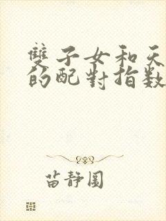 双子女和天秤男的配对指数是多少