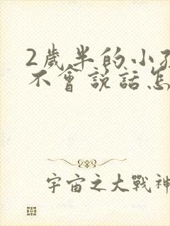 2岁半的小孩还不会说话怎么办