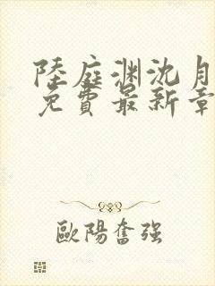 陆庭渊沈月小说免费最新章节