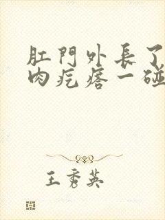 肛门外长了一个肉疙瘩一碰就疼