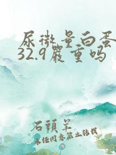 尿微量白蛋白高32.9严重吗