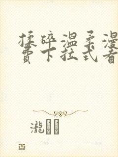 揉碎温柔漫画免费下拉式看漫画最新章节