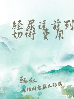 经尿道前列腺电切术 费用