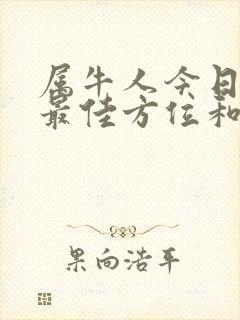 属牛人今日打牌最佳方位和财运