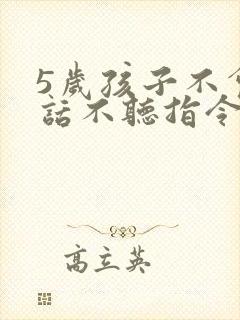 5岁孩子不会说话不听指令
