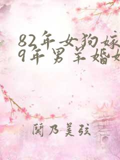 82年女狗嫁79年男羊婚姻状况