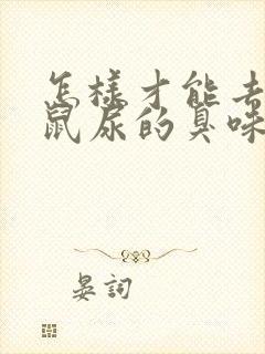 怎样才能去除老鼠尿的臭味