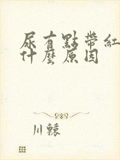 尿有点带红色是什么原因