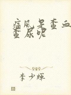 痛风是查血还是查尿呢