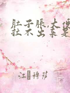 肚子胀,大便又拉不出来是什么原因