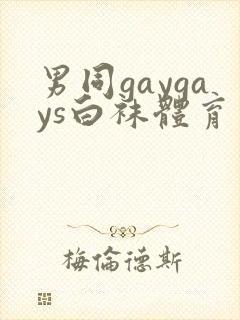 男同gaygays白袜体育生网站