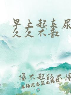 早上起来尿泡沫久久不散