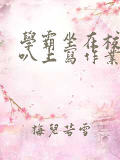 学霸坐在校霸鸡叭上写作业