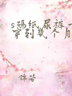 s码纸尿裤一般穿到几个月