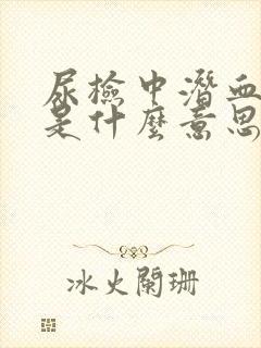 尿检中潜血1+是什么意思