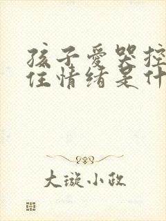 孩子爱哭控制不住情绪是什么原因