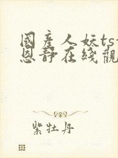 国产人妖ts赵恩静在线观看