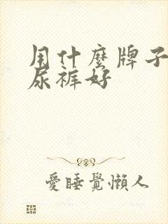 用什么牌子的纸尿裤好