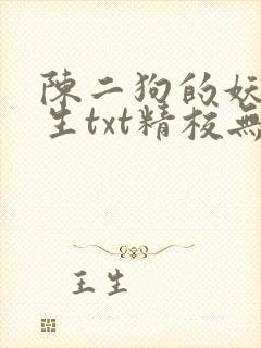 陈二狗的妖孽人生txt精校无错版