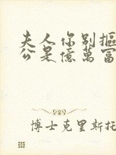 夫人你别抠你老公是亿万富翁