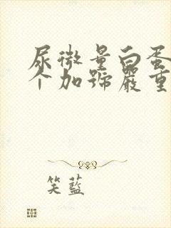 尿微量白蛋白一个加号严重吗