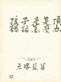 孩子老是顶嘴不听话怎么办