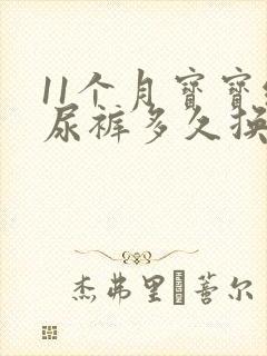 11个月宝宝纸尿裤多久换一次