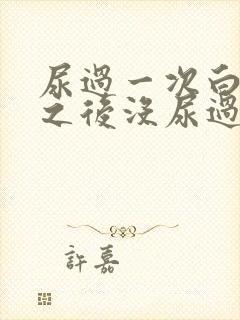 尿过一次白色尿之后没尿过