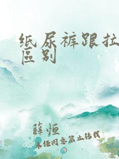 纸尿裤跟拉拉裤区别